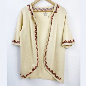 WoolRich NWOT Womens Cardigan Sz M Embroidered